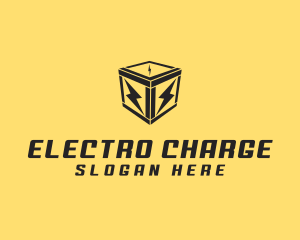 Power Electric Charge Voltage logo design