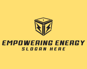 Power Electric Charge Voltage logo design