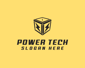 Power Electric Charge Voltage logo design