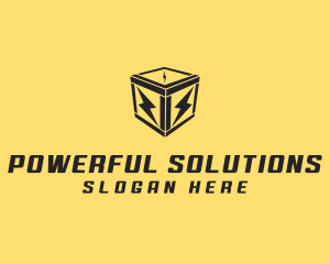 Power Electric Charge Voltage logo design