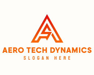 Modern A Tech  logo design