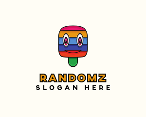 Colorful Stripe Popsicle  logo