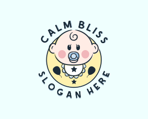 Cute Baby Boy Cartoon logo