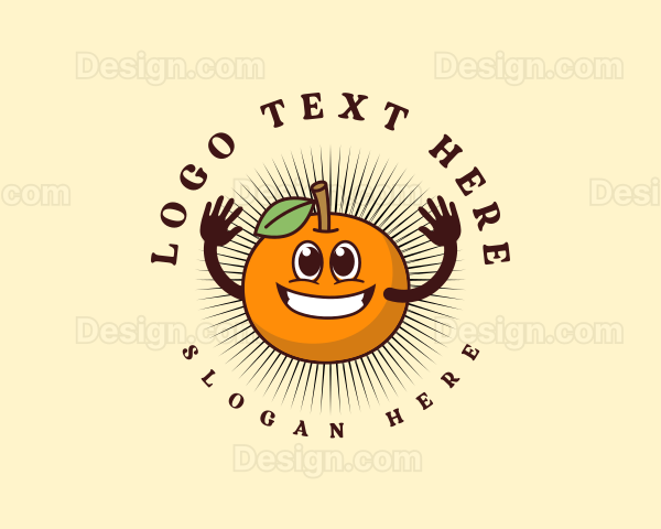 Orange Citrus Fruit Logo