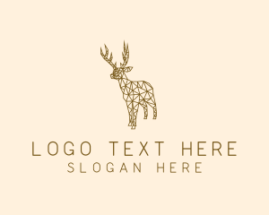 Simple Deer Line Art logo