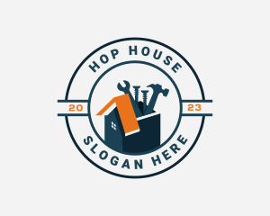 House Tools Builder Handyman logo design