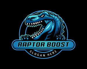 Raptor Dinosaur Jurassic logo