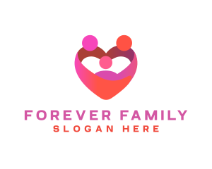 Family Heart Love logo design