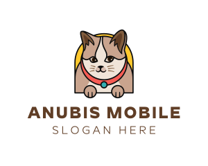 Cute Pet Cat logo design