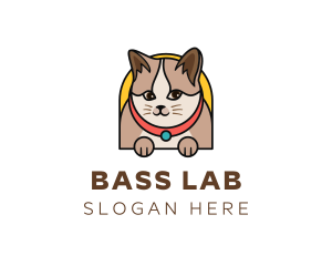 Cute Pet Cat logo design