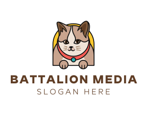 Cute Pet Cat logo design