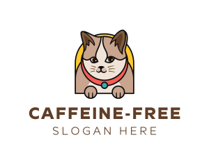 Cute Pet Cat logo design