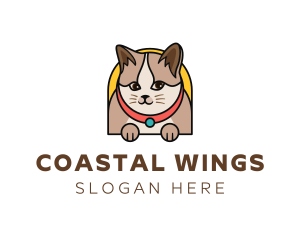 Cute Pet Cat logo design