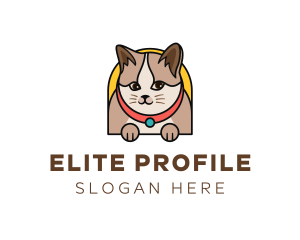 Cute Pet Cat logo design