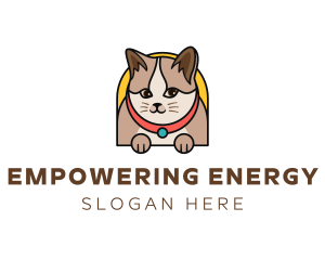 Cute Pet Cat logo design