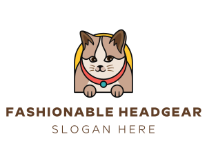 Cute Pet Cat logo design