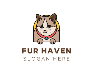 Cute Pet Cat logo