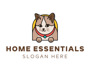 Cute Pet Cat logo design