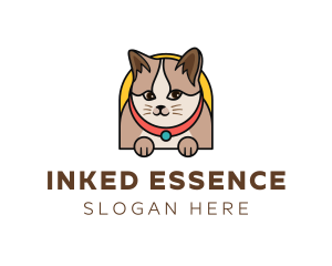 Cute Pet Cat logo design