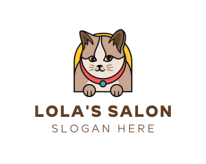 Cute Pet Cat logo design