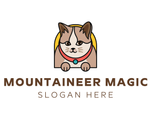 Cute Pet Cat logo design