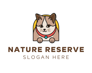 Cute Pet Cat logo design