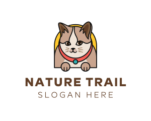 Cute Pet Cat logo design