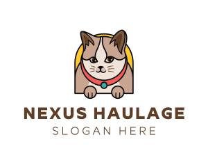 Cute Pet Cat logo design