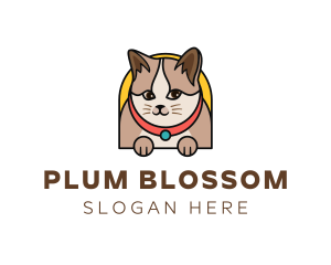 Cute Pet Cat logo design