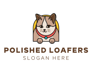 Cute Pet Cat logo design