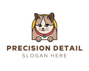 Cute Pet Cat logo design