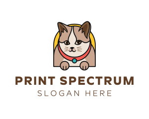 Cute Pet Cat logo design