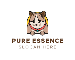 Cute Pet Cat logo design