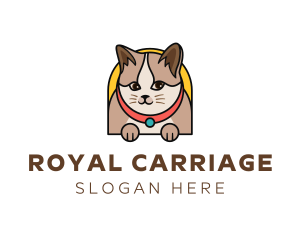 Cute Pet Cat logo design