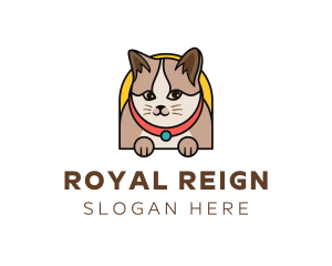 Cute Pet Cat logo design