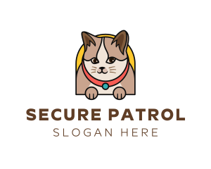 Cute Pet Cat logo design