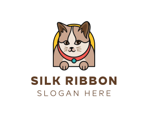 Cute Pet Cat logo design