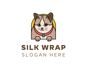 Cute Pet Cat logo design