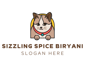 Cute Pet Cat logo design