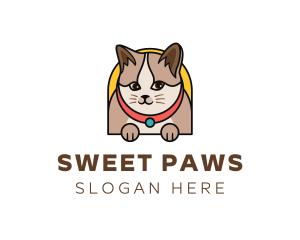 Cute Pet Cat logo