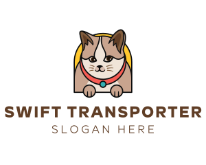 Cute Pet Cat logo design