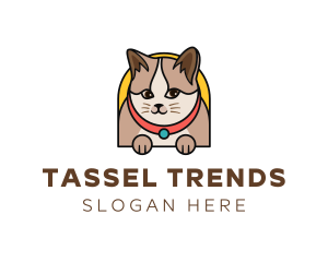 Cute Pet Cat logo design