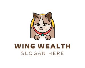 Cute Pet Cat logo design