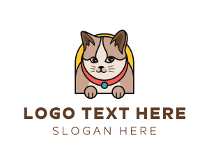 Pet - Cute Pet Cat logo design