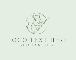 Koala Tree Drawing logo