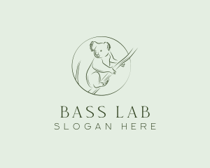 Koala Tree Drawing logo design