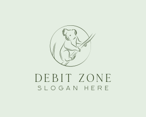 Koala Tree Drawing logo design