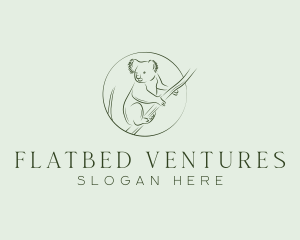 Koala Tree Drawing logo design