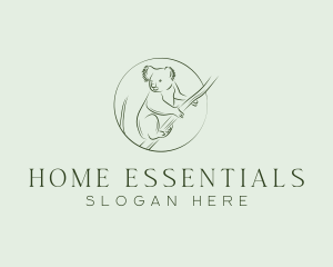 Koala Tree Drawing logo design