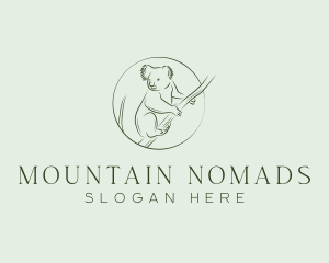 Koala Tree Drawing logo design